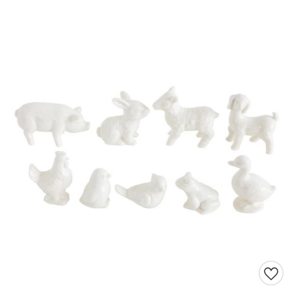 Creative Co-Op Stoneware Barnyard Animals Set of 9 - Picture 12 of 12
